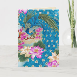 Cartão Peacock Lotus