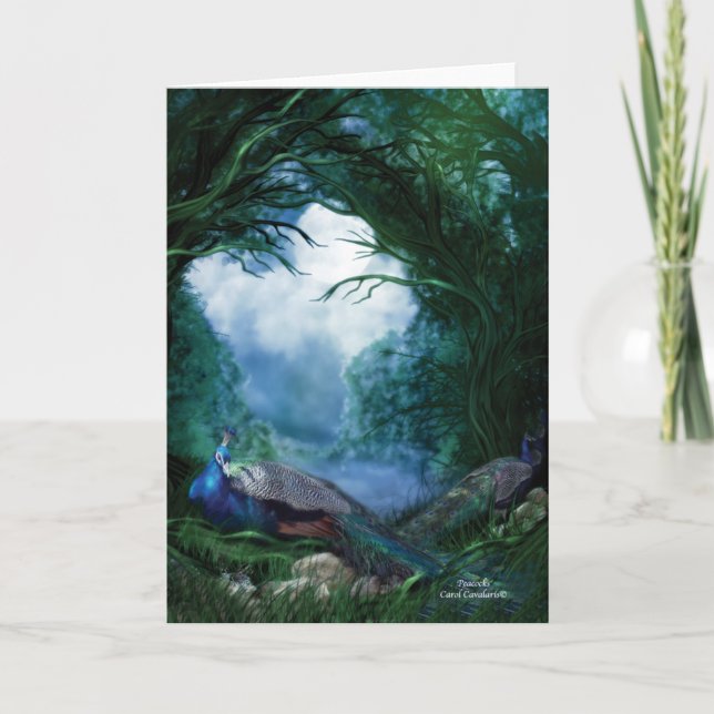 Cartão Peacocks ArtCard (Frente)