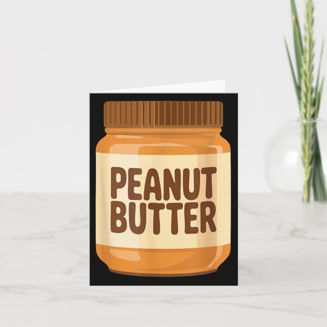 Cartão Peanut Butter Shirt Adult Men Women Kids Jelly Cos (Frente)