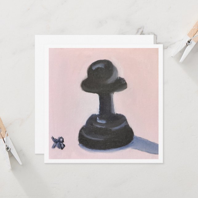 Cartão Peão Preto (Frente/Verso In Situ)