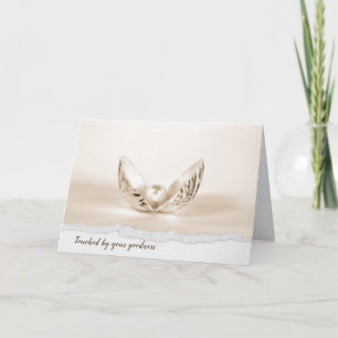 Cartão Pearl in Seashell Thank You Card