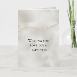 Cartão Pearls White Luxe Weding
