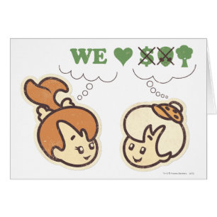 Cartão PEBBLES™ e Bam Bam ama Natureza