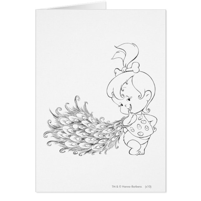 Cartão PEBBLES™ Em Pavão (Frente)