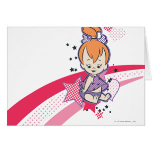 Cartão PEBBLES™ no arco-íris cor-de-rosa