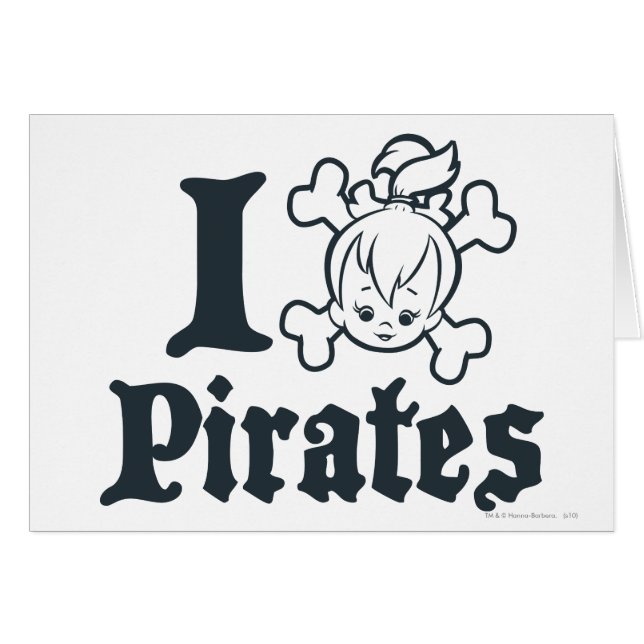 Cartão PEBBLES™ O Pirata (Frente Horizontal)