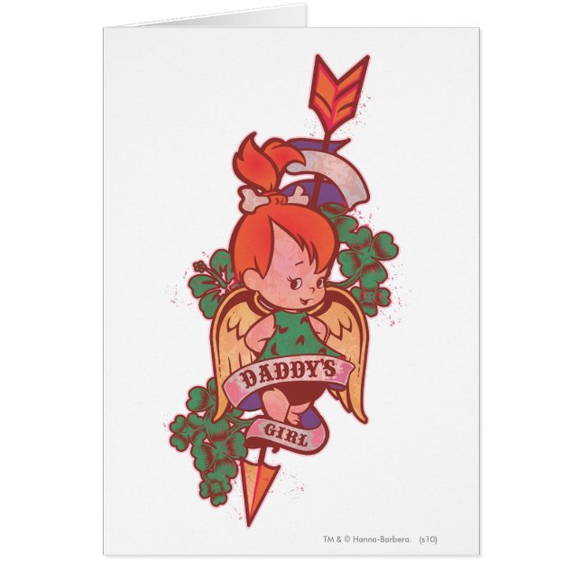 Cartão PEBBLES™ Pai Girl (Frente)