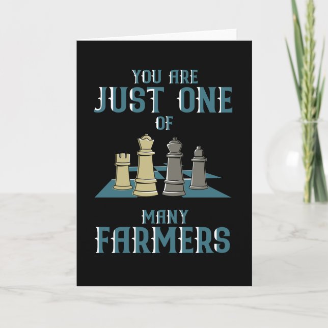 Cartão Peça de xadrez de xadrez (Frente)