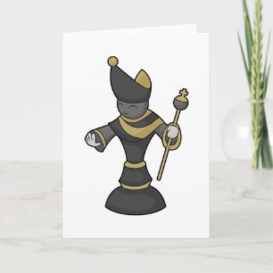 Cartão Peça de xadrez Funcionarios Bishop Chess