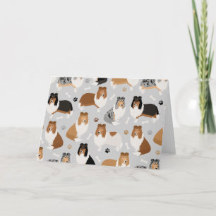 Cartão Peças Collie e Placa Ossada