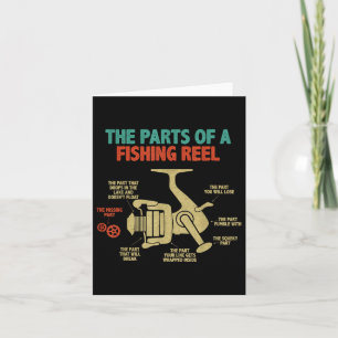Cartão Peças De Um Lado De Pesca - Peixe De Pesca Engraça