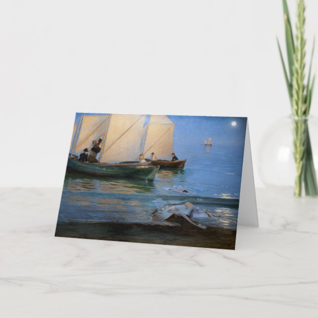 Cartão Peder Severin Kroyer - Barcos De Pesca (Frente)