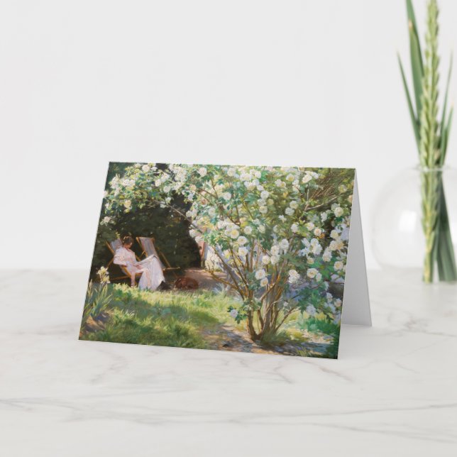 Cartão Peder Severin Kroyer - Rosas (Frente)