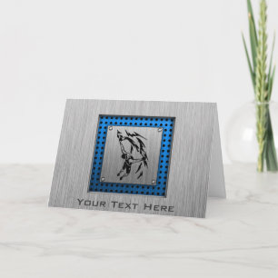 Cartão Pedra de metal escovado subindo