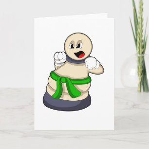 Cartão Pedra do xadrez em xadrez