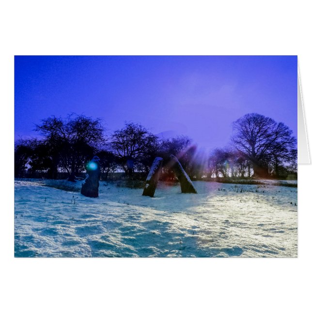 Cartão Pedras eretas (Frente Horizontal)