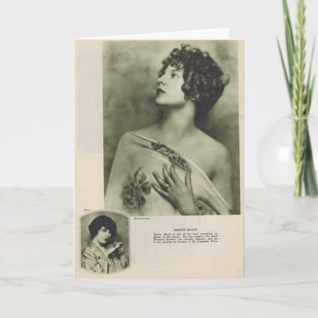 Cartão Pedreiro 1924 de Shirley (Frente)