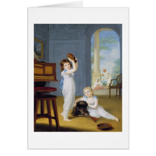 Cartão Pedreiro de Emily e de George, c.1794-95 (óleo em