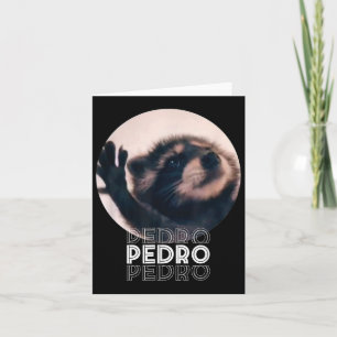 Cartão Pedro Racoon Dance Popular Internet Memache D