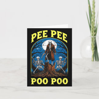 Cartão Pee Pee Poo Poo Geração Z Maldita Meme Engraçado E