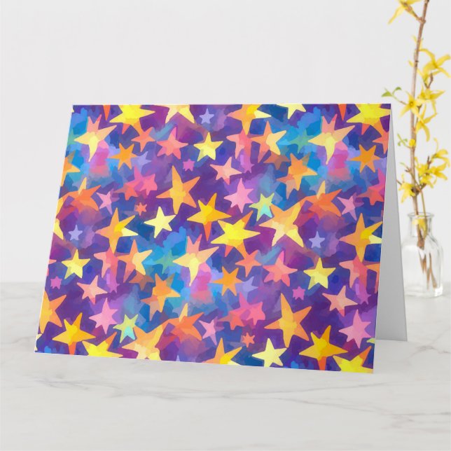 Cartão Pegar uma estrela chamadora (Flor Amarela)