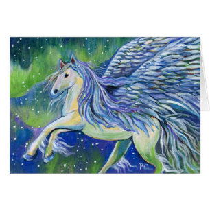 Cartão Pegasus À Luz Do Norte
