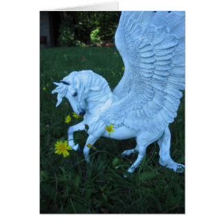 Cartão Pegasus branco