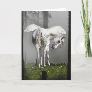Cartão "PEGASUS IN SUNLIGHT" Greeting card