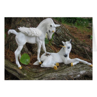 Cartão Pegasus & Unicorn Foals