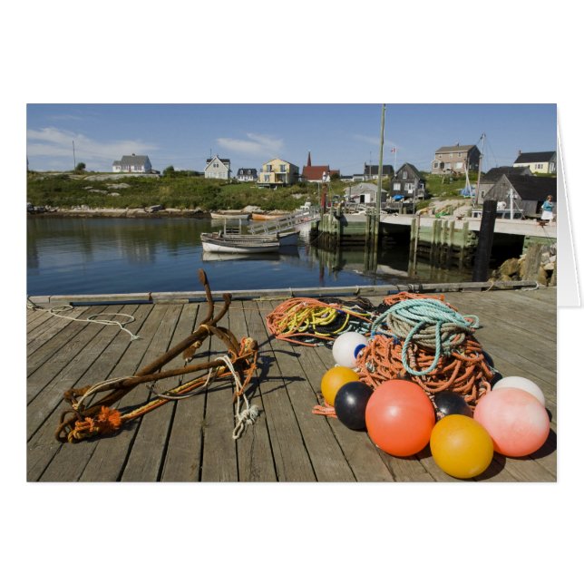 Cartão Peggy's Cove, Nova Scotia, Canadá 2 (Frente Horizontal)