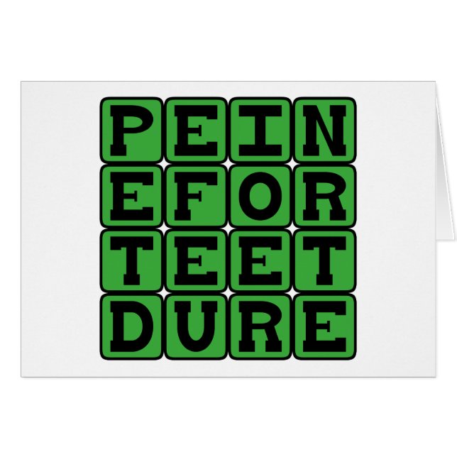 Cartão Peine Forte Et Dure, Punição Forte (Frente Horizontal)