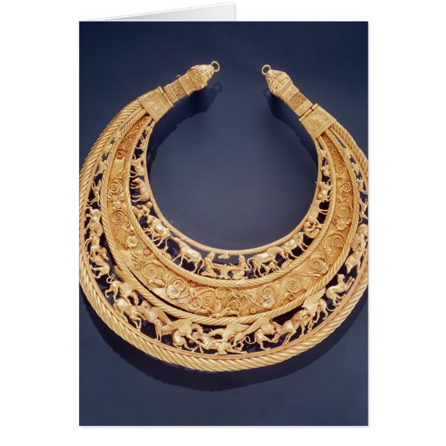 Cartão Peitoral dado forma crescente de Tolstaya Mogila (Frente)