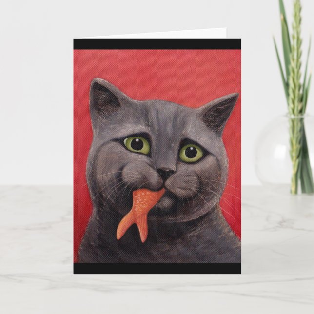 Cartão Peixe dourado de Emilys (Frente)