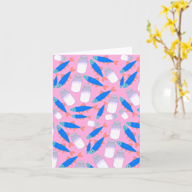 Cartão Peixe E Sal (Flor Amarela)