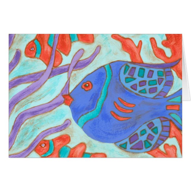 Cartão Peixe pop (Frente Horizontal)