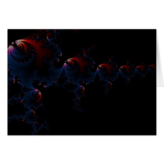 Cartão Peixes - Arte Fractal (Frente Horizontal)