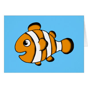 Cartão peixes bonitos do palhaço