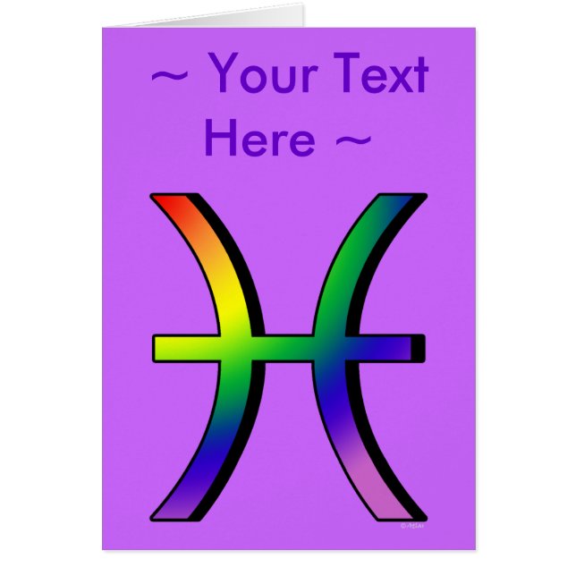 Cartão Peixes de GLBT (Frente)