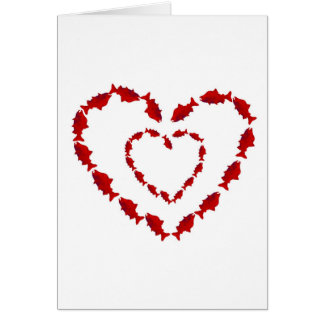 CARTÃO PEIXES DOS SALMÕES DO CORAÇÃO