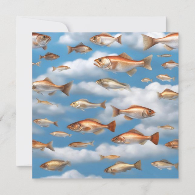 Cartão Peixes em Choque (Frente)