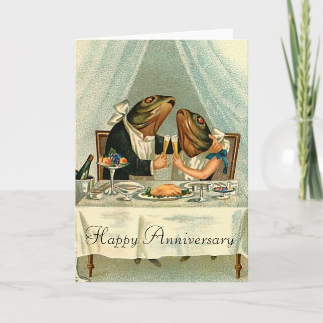 Cartão Peixes em uma data (Frente)