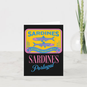Cartão Peixes Entinerosos Sardinha Entinerada Peixe-Tin P