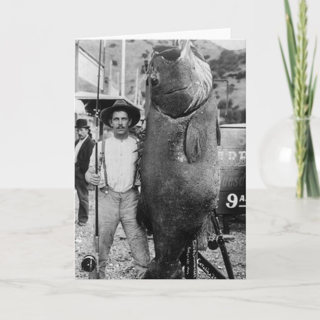 Cartão Peixes grandes reais, 1900s adiantados (Frente)