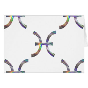 Cartão peixes hologramas