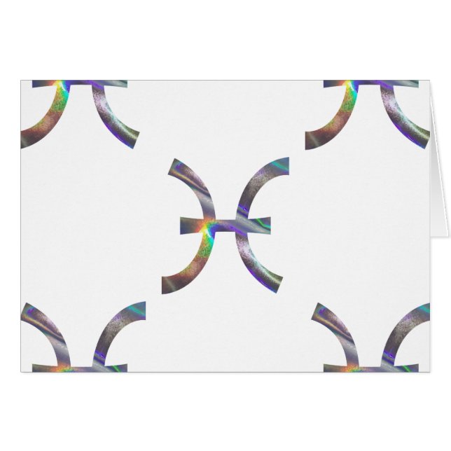 Cartão peixes hologramas (Frente Horizontal)