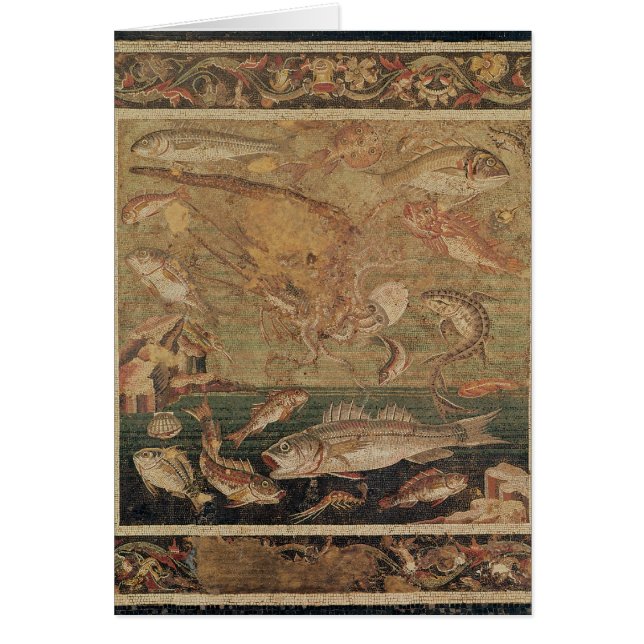 Cartão Peixes, moluscos e crustáceos (Frente)