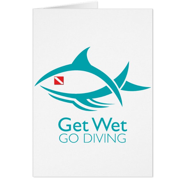 Cartão Peixes tribais do mergulho (Frente)