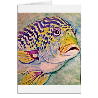 Cartão peixes tropicais