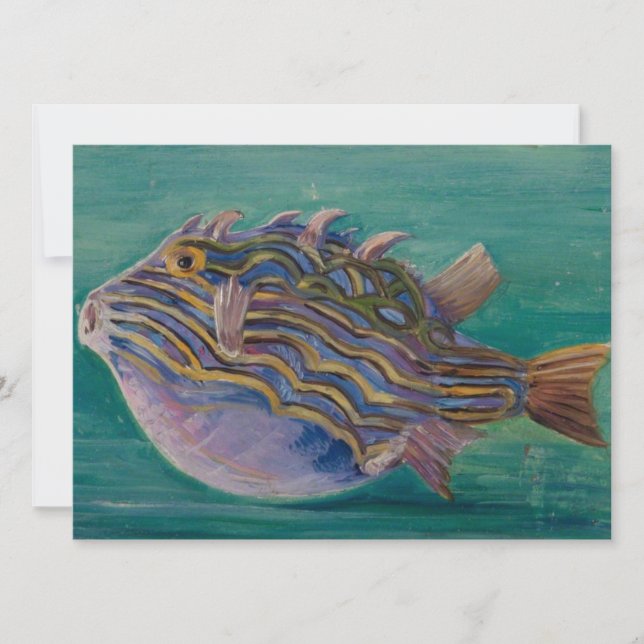 Cartão Peixes Tropicais Exóticos (Submarinos) (Marianne N (Frente)