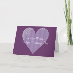 Cartão Pela Minha Mãe No Dia Do Casamento